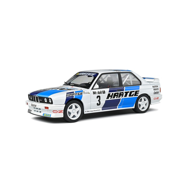 Miniature BMW M3 E30 SOLIDO – échelle 1/18 – Rallye ADAC 1990 – Modèle De Collection